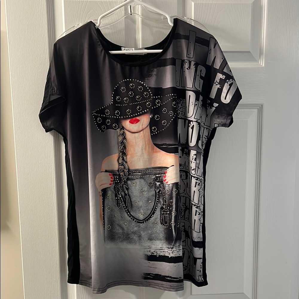 Fever Black Graphic Short Sleeve Tee